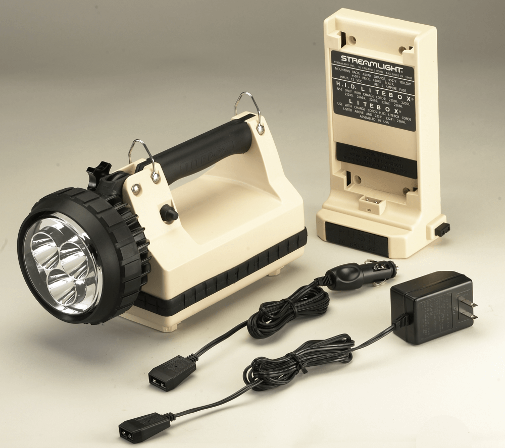 Streamlight E-Flood LiteBox Power Failure system 120V 12V Chargers and Mounting Rack - Beige 45817 Streamlight E-Flood LiteBox Power Failure system 120V 12V Chargers and Mounting Rack - Beige 45817 #080926-45817-8 for sale